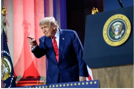 Donald Trump voltou a defender tarifas e disse que EUA foram lesados ao longo do ano Divulgação/The White House - 23.7.2025