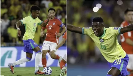 Estêvão e Luiz Henrique têm disputa aberta por vaga no ataque da seleção @rafaelribeirorio/CBF - 04.09.2025