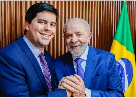 André Fufuca declarou apoio a Lula para 2026 Ricardo Stuckert / PR - 8.8.2024