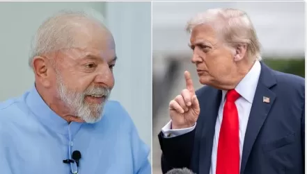 Lula e Trump conversaram por telefone na última segunda-feira (6) Montagem com fotos de Ricardo Stuckert/PR e Harrison Koeppel/Official White House Photo