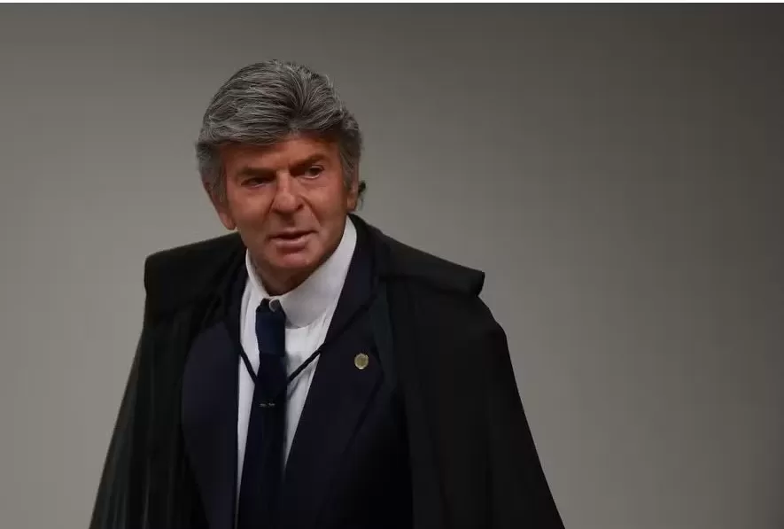 O ministro Luiz Fux, durante julgamento da trama golpista na Primeira Turma do STF — Foto: Cristiano Mariz/Agência O Globo/10-09-2025