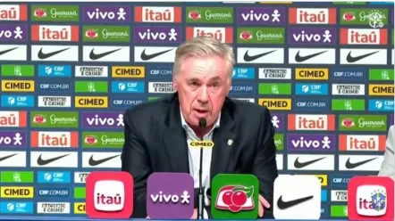 Ancelotti fez a quarta convocação no comando da seleção Reprodução/YouTube