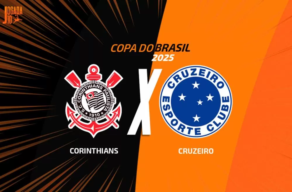 Corinthians e Cruzeiro disputam o jogo de volta da semifinal da Copa do Brasil - Foto: Arte/Jogada10