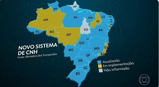 Nova regra para CNH já foi adotada em 17 estados e DF; autoescola deixa de ser obrigatória — Foto: Reprodução/Jornal Nacional “São mudanças 