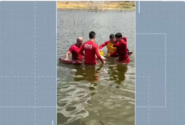 Duas pessoas morrem após se afogarem em açudes, na Paraíba, neste domingo — Foto: Reprodução/TV Cabo Branco