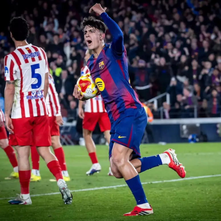 Marc Bernal fez dois gols na vitória do Barcelona sobre o Atlético de Madrid. Foto: Barcelona via X / Estadão https://www.terra.com.br/esportes/futebol/internacional/equipes/atletico-de-madrid/barcelona-ensaia-virada-em-vitoria-mas-atletico-de-madrid-res