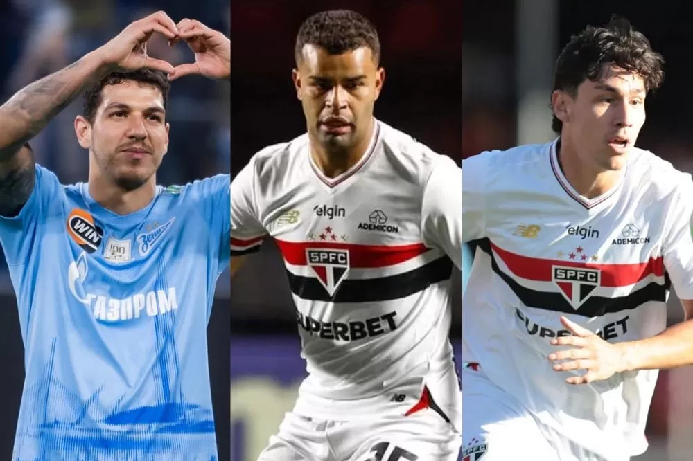 Veja as negociações do mercado da bola nesta quarta (4/3) - Fotos: Divulgação / Zenit, Rubens Chiri e Paulo Pinto / São Paulo