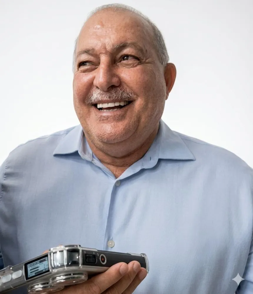 O vice-prefeito e professor Jacob Souto durante entrevista sobre a transição de governo em Patos.