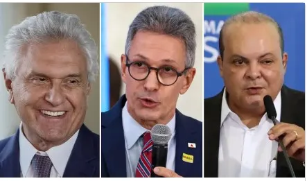 Caiado e Zema devem disputar a Presidência, enquanto Ibaneis quer concorrer ao Senado
