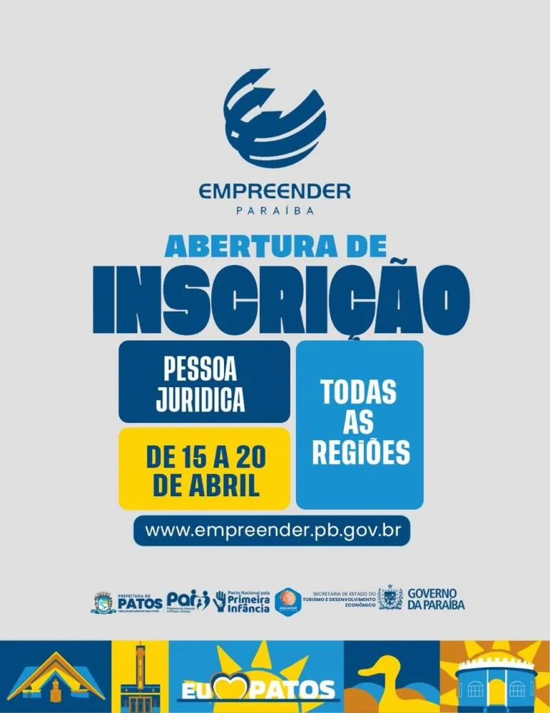 Programa Empreender Paraíba abre inscrições para linhas de crédito para Pessoa Jurídica nesta quarta-feira, 15