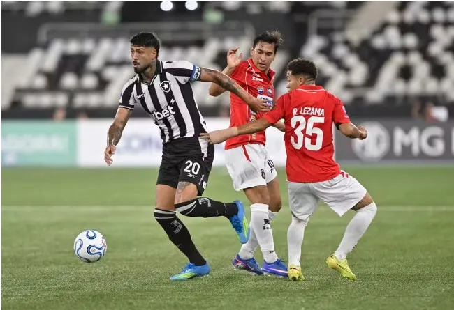 Barboza em Botafogo x Caracas — Foto: André Durão