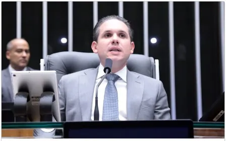 Hugo Motta tem buscado a retirada da urgência do projeto que acaba com a escala 6x1 Thiago Cristino/Câmara dos Deputados - 09.06.2026