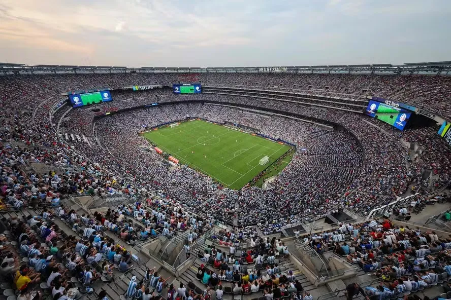 MetLife Stadium, em Nova Jersey, será palco da final da Copa do Mundo de 2026 - Foto: Al Bello/AFP