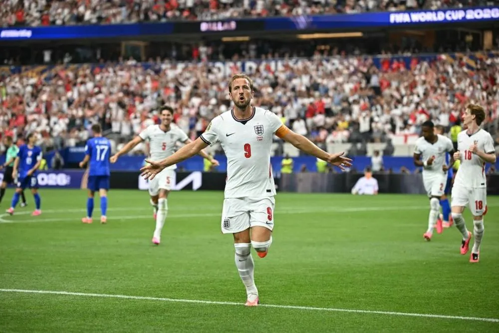 Harry Kane, atacante da Inglaterra - Foto: Paul Ellis/AFP