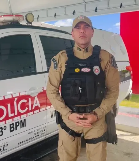 Comandante do 3º BPM, Tenente-Coronel Deuslânio Menezes