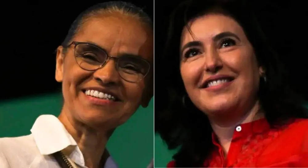 Marina Silva (Rede)- Esquerda e Simone Tebet (PSB) - Foto: José Cruz/Agência Brasil