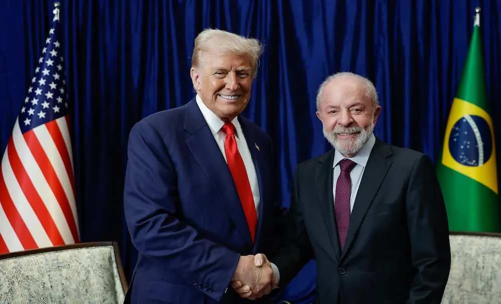 Donald Trump, presidente dos Estados Unidos, e Luiz Inácio Lula da Silva, presidente do Brasil. - Foto: Ricardo Stuckert/PR
