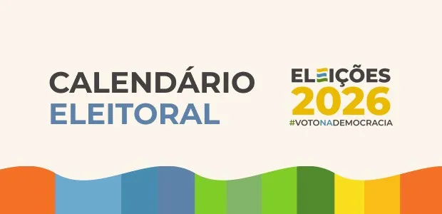 Logo do Calendário Eleitoral 2026. Arte: Secom/TSE