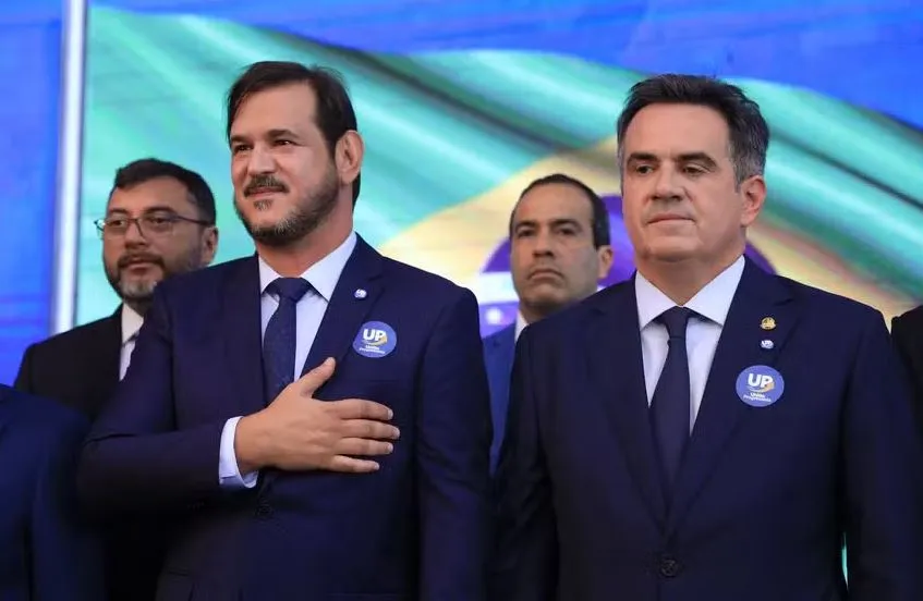 Os presidentes do União Brasil, Antônio Rueda, e do PP, Ciro Nogueira, não devem participar da convenção que vai confirmar a candidatura presidencial do senador Flávio Bolsonaro - Foto: PP/Divulgação
