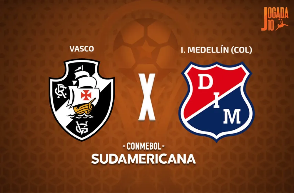 Vasco encara o Independiente Medellín - Arte: Jogada10