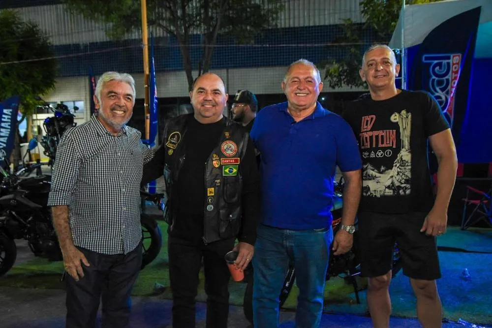 O Prefeito Jacob Souto e o Secretário de Cultura Pedro Leitão prestigiaram o evento ao lado de entusiastas das motocicletas.