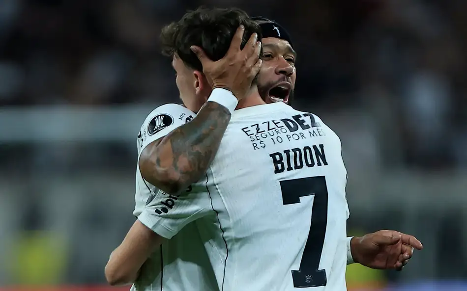 Breno Bidon marcou o gol do Corinthians (Foto: Ronaldo Barreto/Thenews2/Folhapress) (Photo by Miguel SCHINCARIOL / AFP)