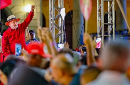 O presidente Lula durante o lançamento da campanha na Praça da Estação, em Belo Horizonte Ricardo Stuckert/PR - 21.08.2026