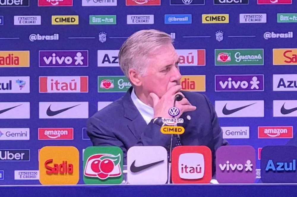 Com muitos novatos, Carlo Ancelotti convoca Seleção para amistosos