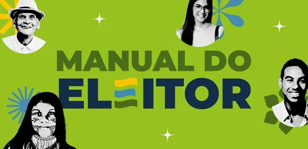 Logo do Manual do Eleitor. Arte: Secom/TSE