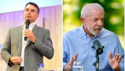 Flávio concentra votos na capital e municípios do sul mineiro, enquanto Lula venceu no norte de Minas Montagem: Ricardo Stuckert/PR - 30.09.2026 e Charles Vieira/Campanha Flávio Bolsonaro - 07.10.2026