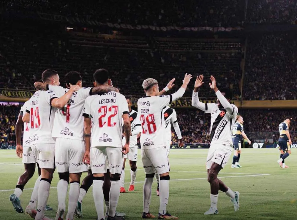 Vasco venceu o Boca Juniors por 1 a 0 em La Bombonera - Foto: Matheus Lima/Vasco