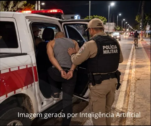 Polícia Militar captura homem suspeito de agredir o próprio pai com socos e ameaçá-lo com faca em Santa Luzia