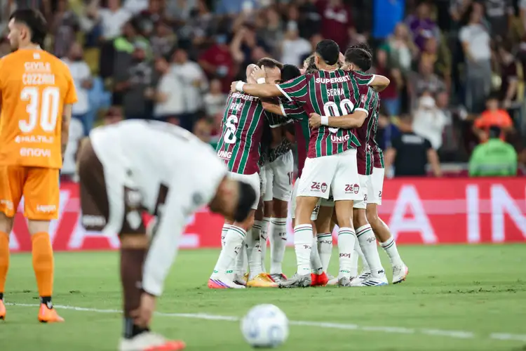 ime do Fluminense comemora gol contra o Platense no Maracanã (Foto: Marcelo Gonçalves / Fluminense FC)
