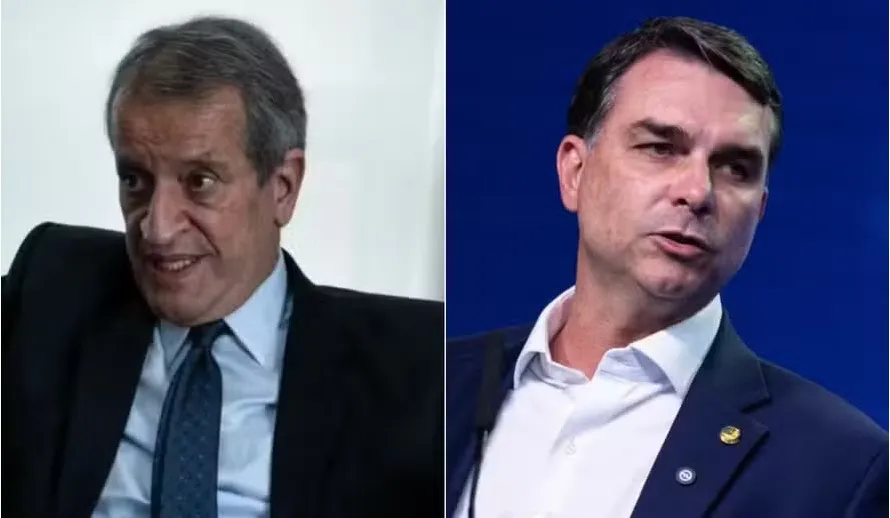 Valdemar Costa Neto e Flávio Bolsonaro — Foto: Brenno Carvalho/Agência O Globo e Brenno Carvalho / Agência O Globo