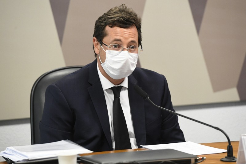 Para Fabio Wajngarten, campeonatos de futebol têm direitos caros e retornos significativos - (Foto: Jefferson Rudy/Agência Senado - 12.05.2021)