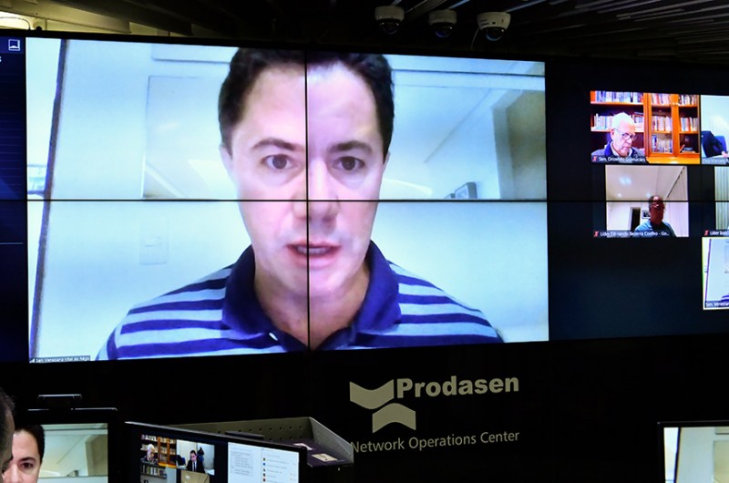 O senador Veneziano Vital do Rêgo (MDB-PB), que foi relator do PL 795/2021, na sessão do Congresso em que foram derrubados os vetos presidenciais à matéria - Waldemir Barreto/Agência Senado