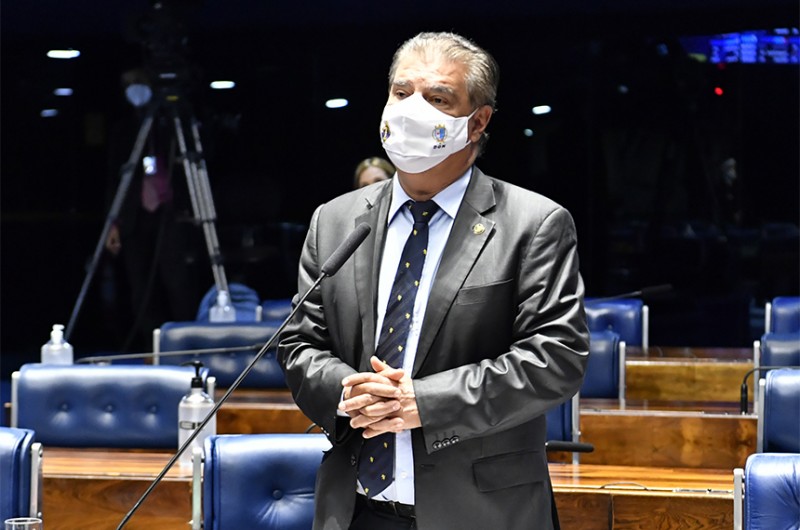 Senador Nelsinho Trad (PSD-MS) registrou em plenário a reativação dos trabalhos do Parlamento Amazônico (Parlamaz) - Waldemir Barreto/Agência Senado
