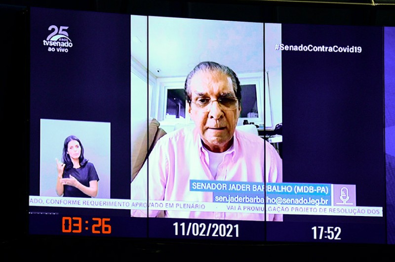 Jader Barbalho, autor da proposta: "Acesso digital deve ser considerado um direito fundamental do cidadão" - Pedro França/Agência Senado