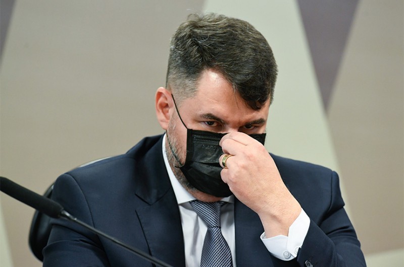 Silêncio de Túlio Silveira irritou senadores da CPI e ele passa à condição de investigado - Jefferson Rudy/Agência Senado