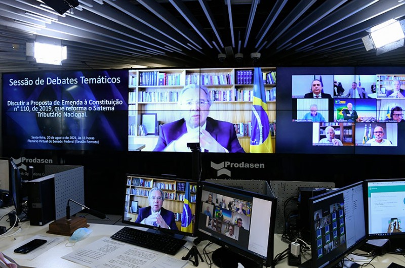 No debate sobre a Reforma Tributária, o ministro Paulo Guedes, falou, também, sobre a PEC dos Precatórios