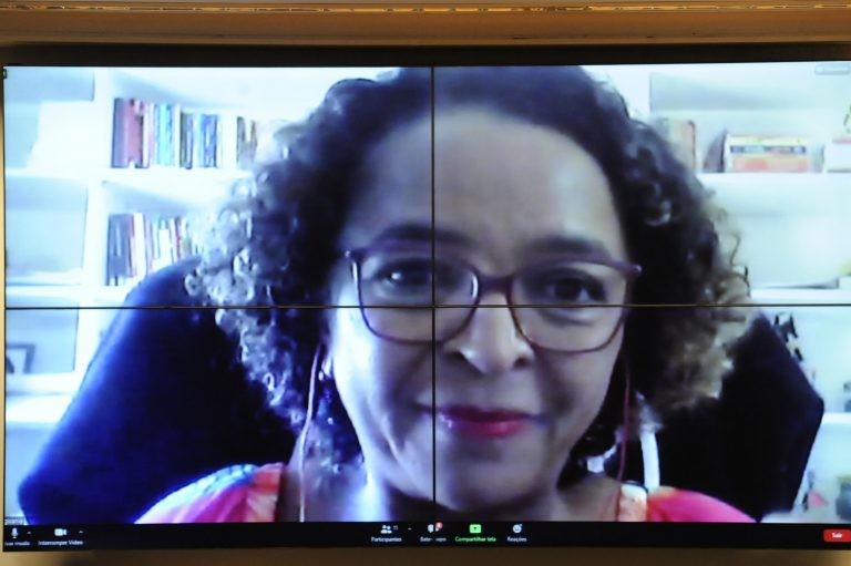 Givânia Maria da Silva: Covid-19 chegou muito rápido nos quilombos - (Foto: Gustavo Sales/Câmara dos Deputados)