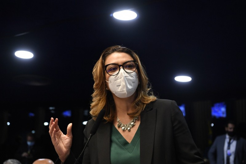 A senadora Leila Barros (Cidadania-DF) prometeu se empenhar para defender o direitos das mulheres - Leopoldo Silva/Agência Senado