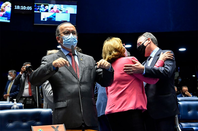 Senador Jorginho Melo (PL-SC), autor do projeto, concordou com o adiamento da votação - Waldemir Barreto/Agência Senado