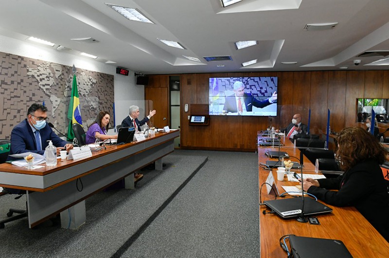 O encontro promovido pela Comissão de Relações Exteriores do Senado (CRE) contou com a participação de parlamentares de diversos países da América do Sul - Roque de Sá/Agência Senado