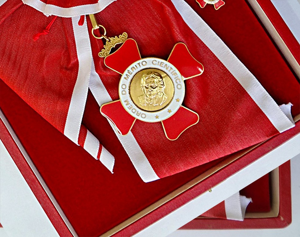 Medalha da Ordem Nacional do Mérito Científico — Foto: Reprodução/Unicamp