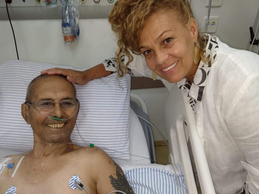 Por causa da doença, policial perdeu o baço, e o transplante de medula óssea não foi bem sucedido — Foto: Arquivo Pessoal/Aurazil Tavares