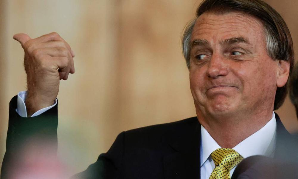 O presidente Jair Bolsonaro, durante cerimônia em Brasília Foto: UESLEI MARCELINO / REUTERS