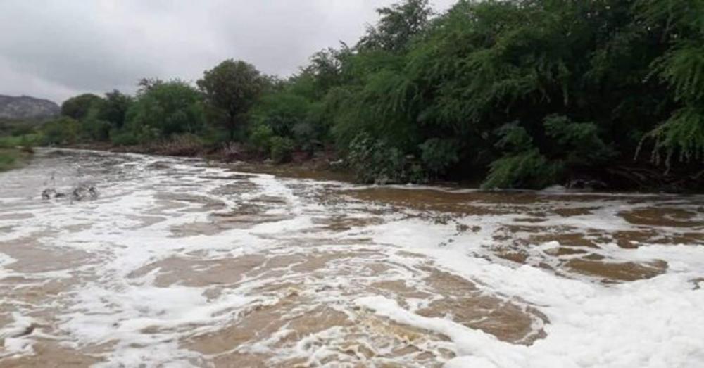 Rio Paraíba registrou cheia nos primeiros dias do ano — Foto: Reprodução/TV Correio