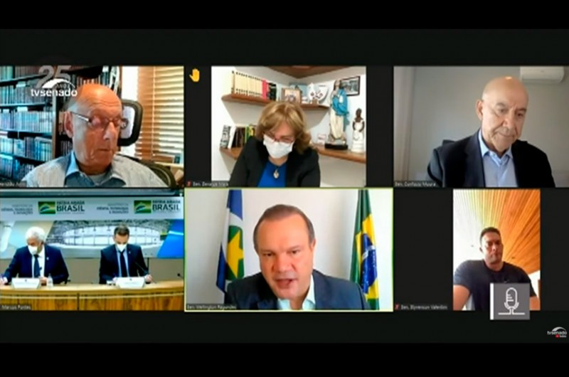 Senadores e especialistas debatem a necessidade de vacinação de profissionais da educação necessária ao retorno das aulas presenciais - Reprodução/Tv Senado