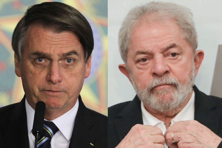 O ex-presidente Lula (PT) e o presidente Jair Bolsonaro (PL) (Foto: Reprodução)